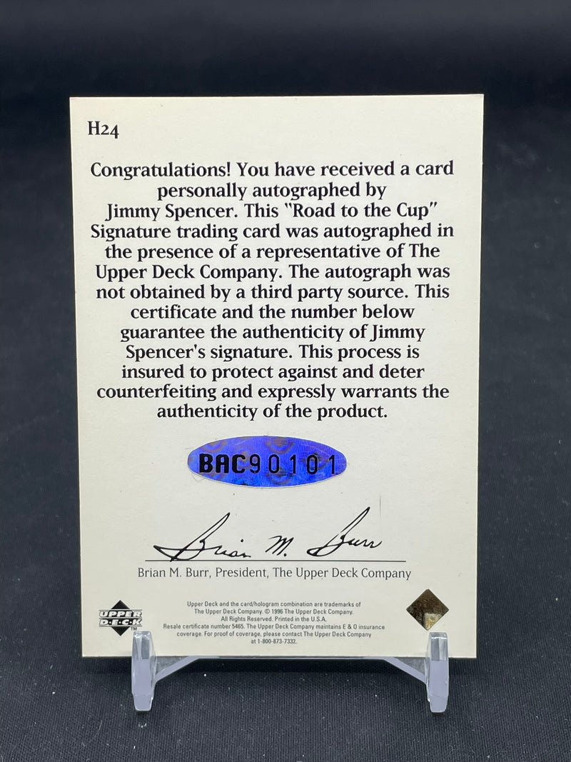 1996 UPPER DECK ROAD TO THE CUP - J. SPENCER -