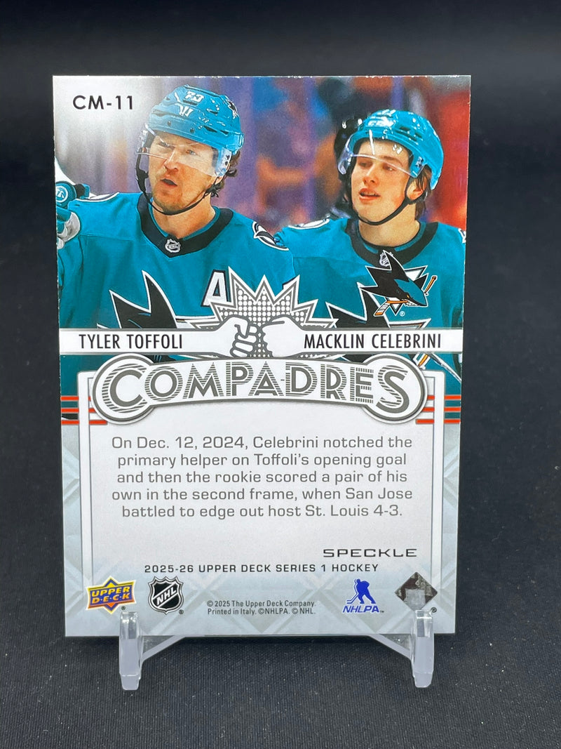 2025 UPPER DECK SERIES ONE - SPECKLE - COMPADRES - T. TOFFOLI / M. CELEBRINI -
