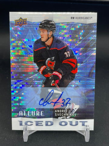 2020 UPPER DECK ALLURE - ICED OUT - BLUE AUTO - A. SVECHKINOV - #IO-11 - AUTOGRAPH