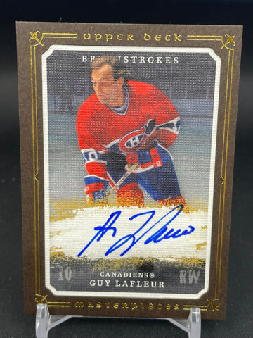 2008 UPPER DECK MASTERPIECES - BRUSHSTROKES - G. LAFLEUR - #MB-GL - AUTOGRAPH