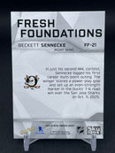 2025 UPPER DECK METAL UNIVERSE SKYBOX - FRESH FOUNDATIONS - B. SENNECKE -