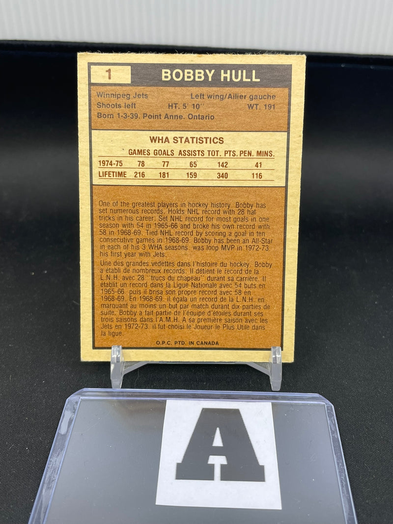 1975 O-PEE-CHEE WHA - B. HULL -