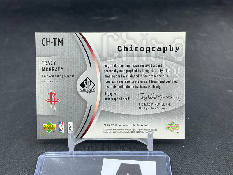 2006 UPPER DECK SP AUTHENTIC - CHIROGRAPHY - T. MCGRADY -