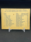 1976 O-PEE-CHEE WHA - IMPORTANT POINT LEADERS - M. TARDIF / B. HULL / U. NILSSON -