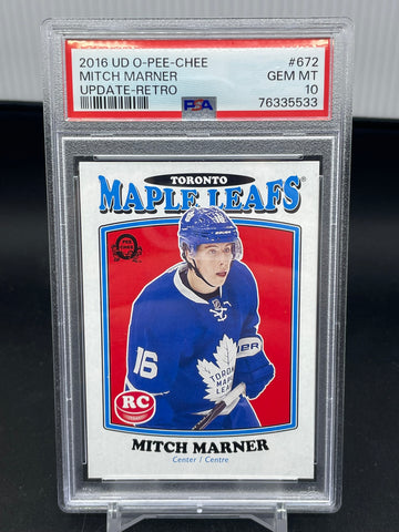2016 UPPER DECK O-PEE-CHEE - UPDATE RETRO - M. MARNER - #672 - PSA 10 - RC
