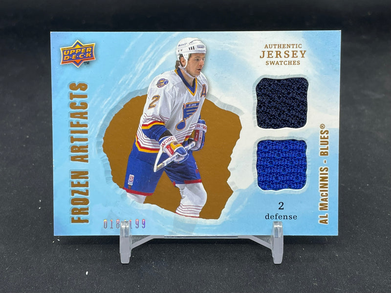 2008 UPPER DECK ARTIFACTS - FROZEN ARTIFACTS - A. MACINNIS - #FAD-AM - #'D/199 - DUAL RELIC