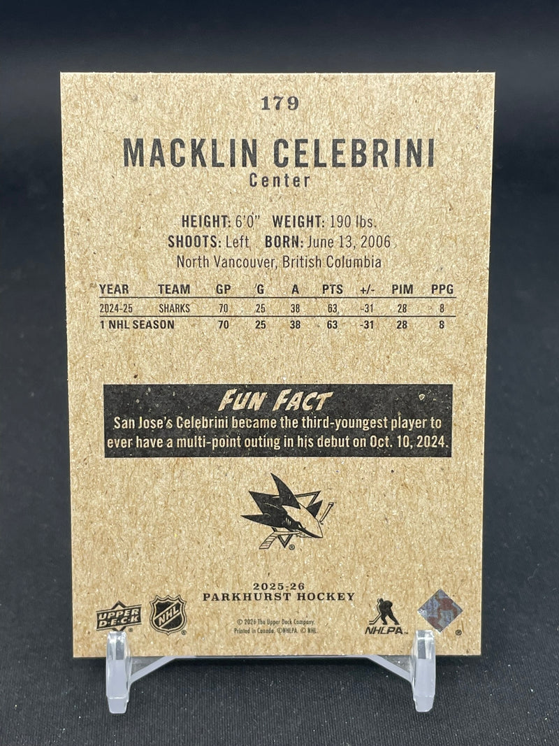 2025 UPPER DECK PARKHURST - M. CELEBRINI -