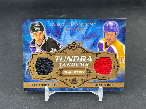 2008 UPPER DECK ARTIFACTS - TUNDRA TANDEMS - L. ROBITAILLE / S. SHUTT - #TT-RS - #'D/100 - DUAL RELIC