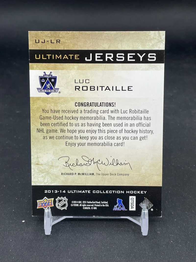 2013 UPPER DECK ULTIMATE - ULTIMATE JERSEYS - L. ROBITAILLE -