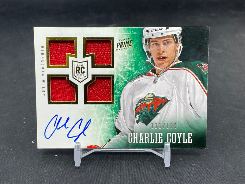 2013 PANINI PRIME - PRIME ROOKIE - C. COYLE - #108 - #'D/199 - QUAD RELIC - AUTOGRAPH - RC