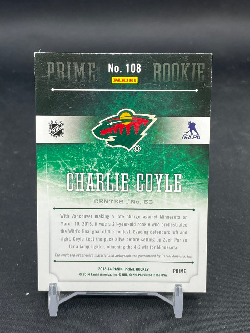 2013 PANINI PRIME - PRIME ROOKIE - C. COYLE - #108 - #'D/199 - QUAD RELIC - AUTOGRAPH - RC