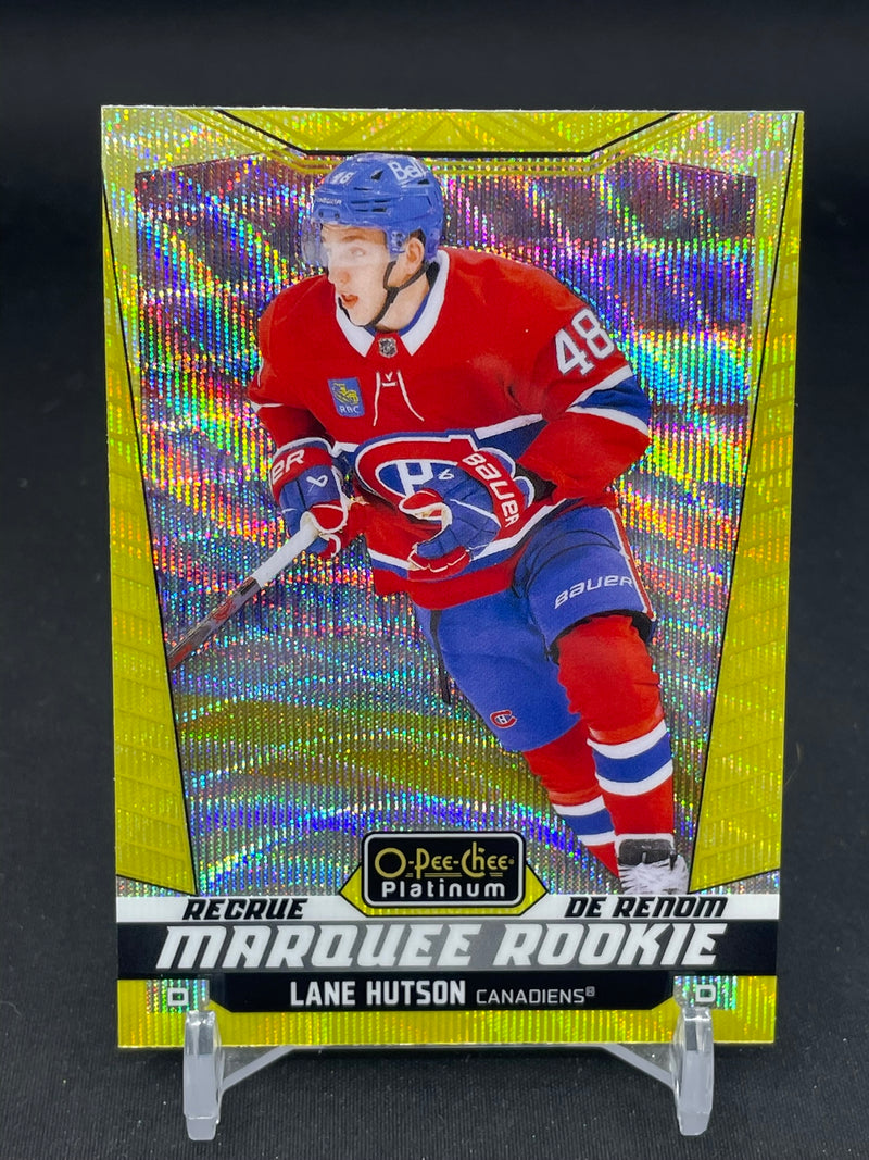 2024 UPPER DECK O-PEE-CHEE PLATINUM - NEON YELLOW SURGE - MARQUEE ROOKIE - L. HUTSON -