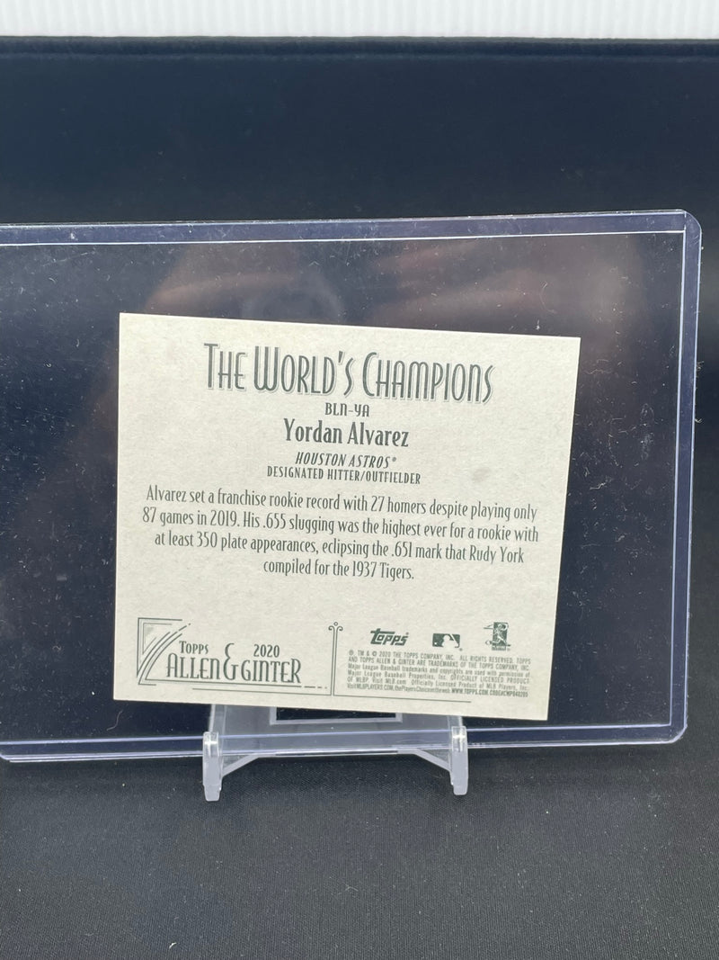 2020 TOPPS ALLEN & GINTER - BOXLOADER JUMBO - Y. ALVAREZ -