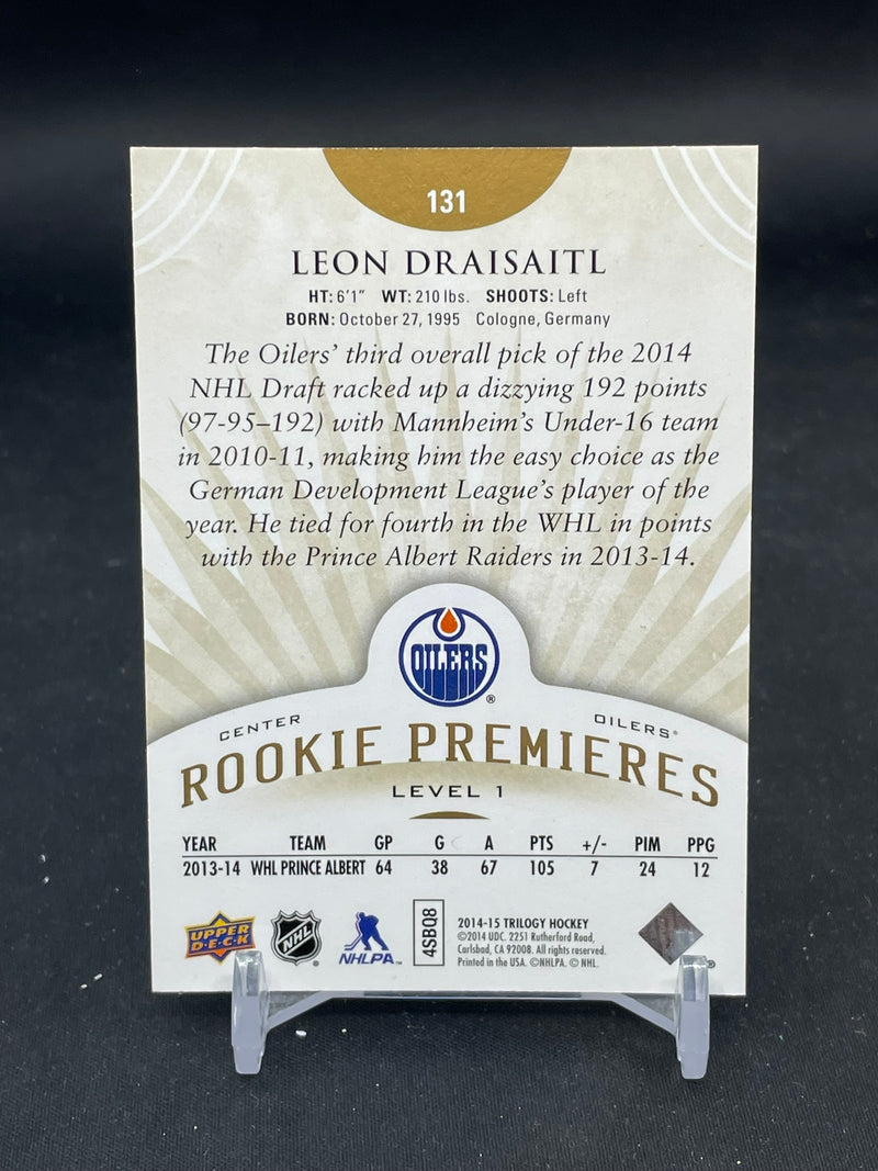 2014 UPPER DECK TRILOGY - ROOKIE PREMIERES - L. DRAISAITL - #131 - #'D/799 - RC