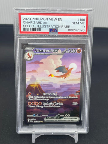 POKEMON - 151 - CHARIZARD EX - SPECIAL ILLUSTRATION RARE - #199 - PSA 10