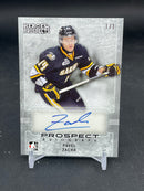 2014 LEAF IN THE GAME HEROES & PROSPECTS - PROSPECT AUTOGRAPH - P. ZACHA - #75 - #'D/1 - AUTOGRAPH