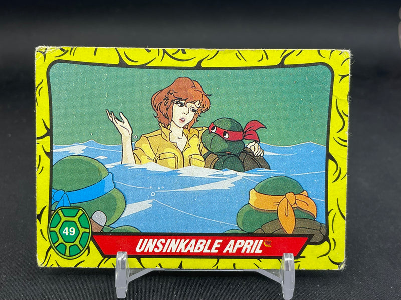 1989 O-PEE-CHEE TMNT - UNSINKABLE APRIL -