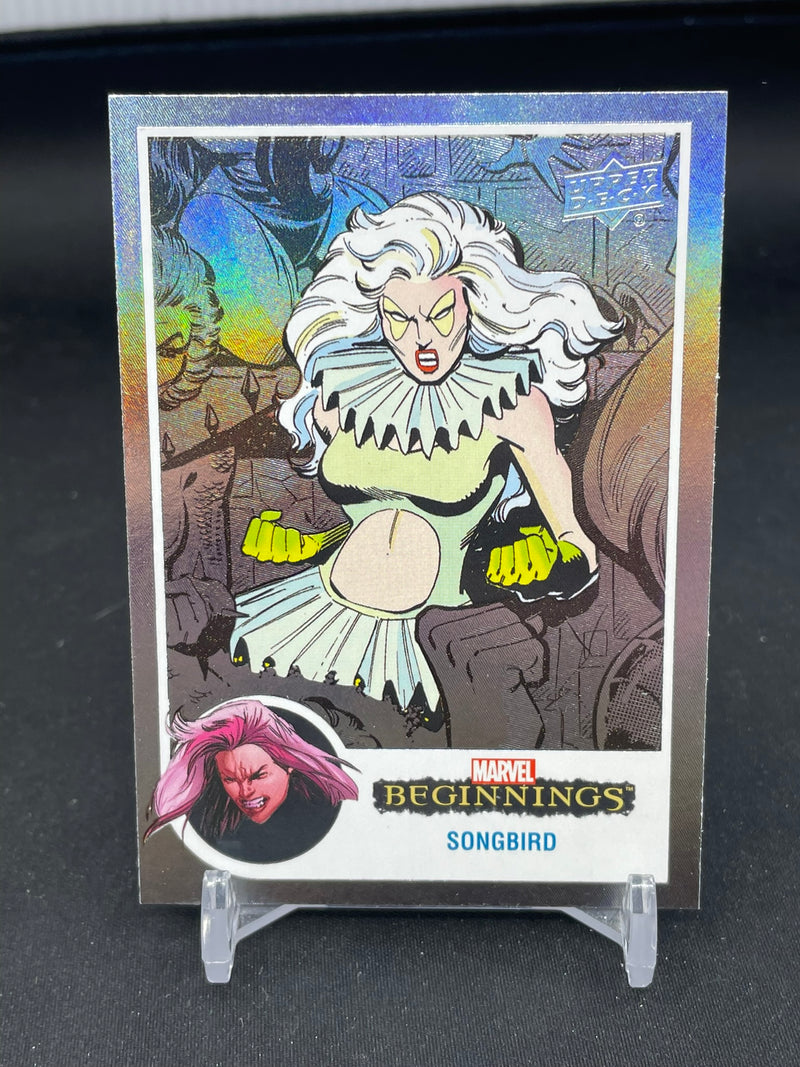 2022 UPPER DECK MARVEL BEGINNINGS VOLUME 2 SERIES 1 - FLIPPED FX - SONGBIRD -