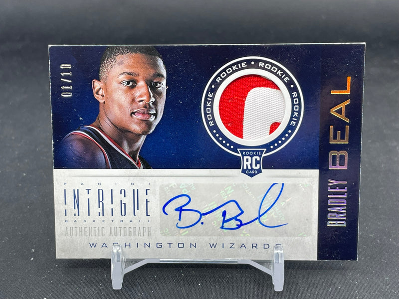 2012 PANINI INTRIGUE - INTRIGUE ROOKIE - B. BEAL - #117 - #'D/10 - RELIC - AUTOGRAPH