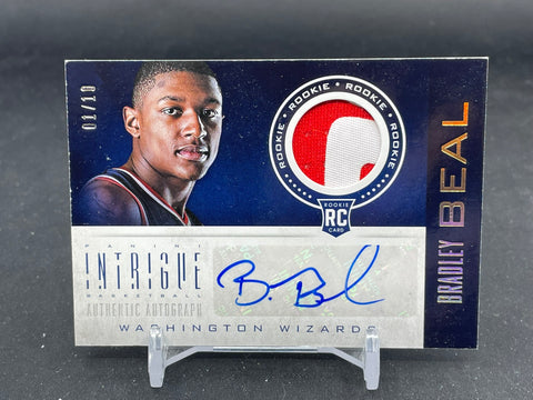 2012 PANINI INTRIGUE - INTRIGUE ROOKIE - B. BEAL - #117 - #'D/10 - RELIC - AUTOGRAPH