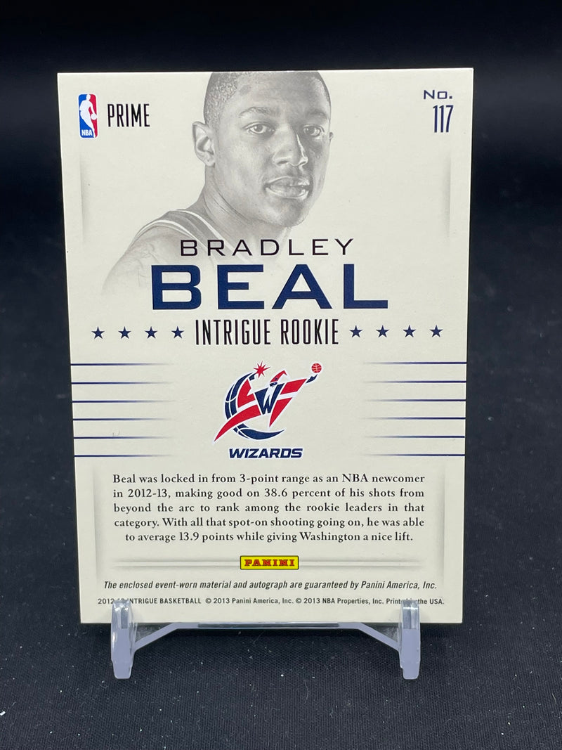 2012 PANINI INTRIGUE - INTRIGUE ROOKIE - B. BEAL - #117 - #'D/10 - RELIC - AUTOGRAPH