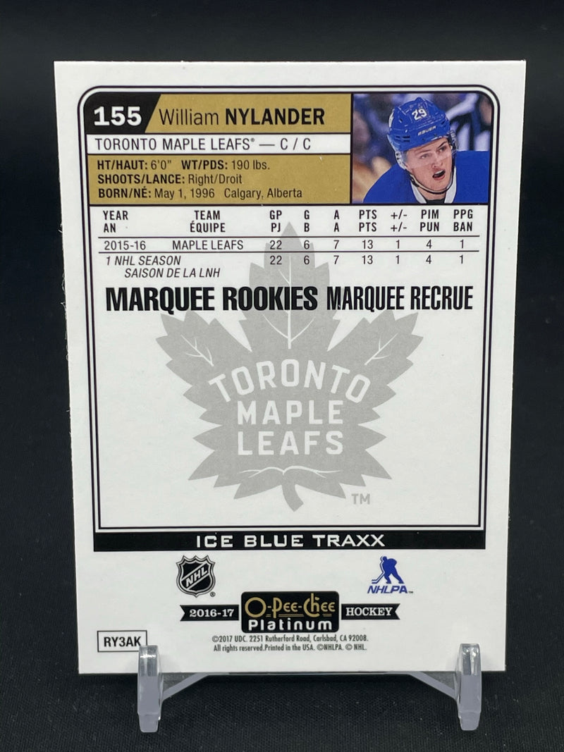 2016 UPPER DECK O-PEE-CHEE PLATINUM - ICE BLUE TRAXX - MARQUEE ROOKIES - W. NYLANDER -