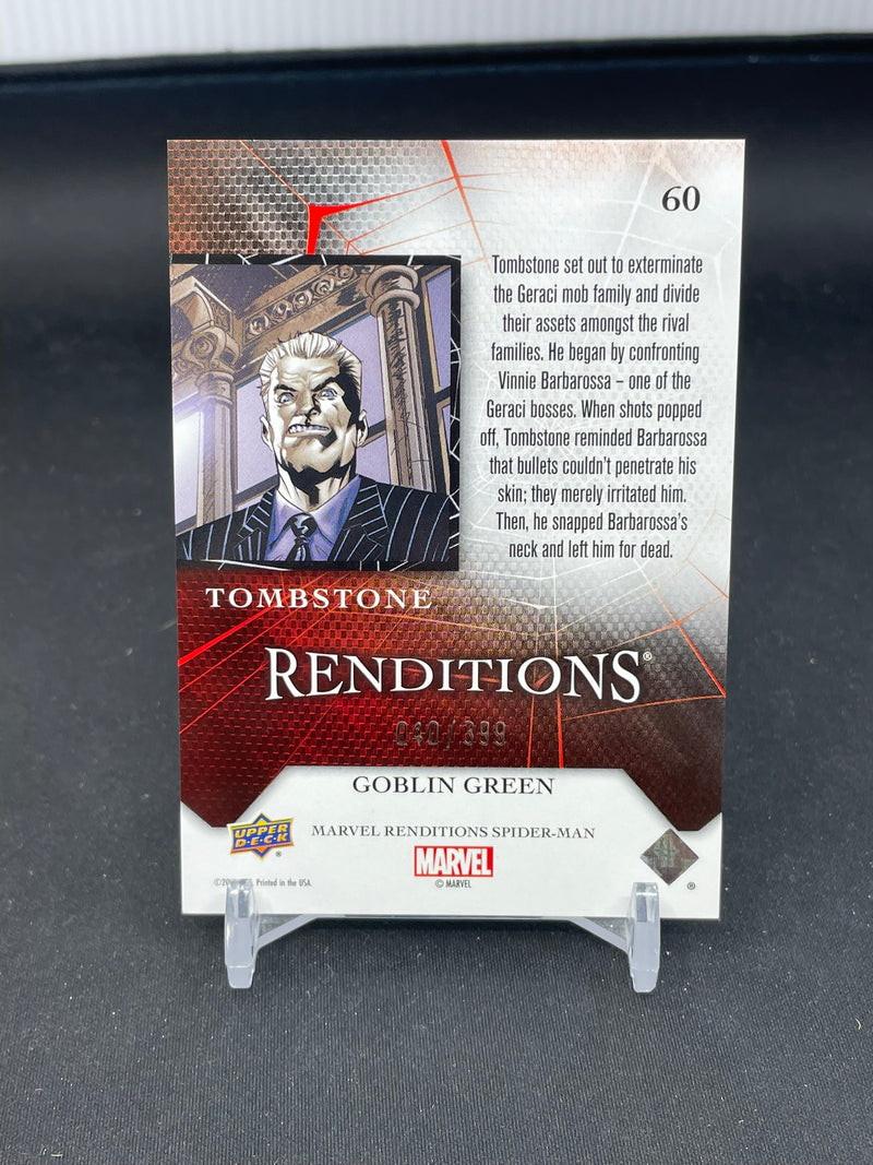 2024 UPPER DECK MARVEL RENDITIONS - GOBLIN GREEN - SELECT YOUR CARD -