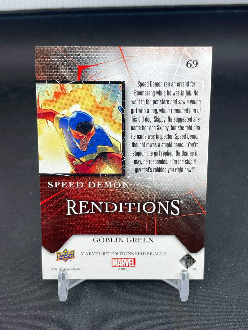 2024 UPPER DECK MARVEL RENDITIONS - GOBLIN GREEN - SELECT YOUR CARD -