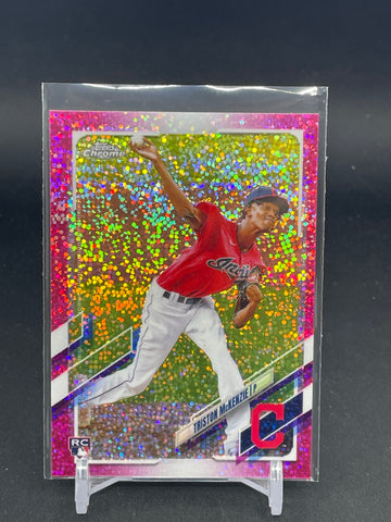 2021 TOPPS CHROME - MAGENTA SPECKLE REFRACTOR - T. McKENZIE - #21 - #'D/350 - RC