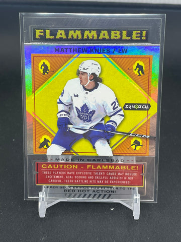 2023 UPPER DECK SYNERGY - FLAMMABLE! - M. KNIES - #FL-3 - RC