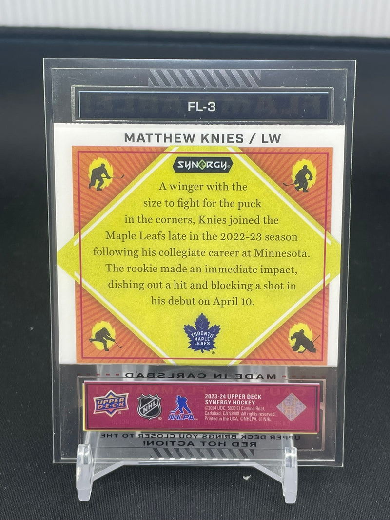 2023 UPPER DECK SYNERGY - FLAMMABLE! - M. KNIES -