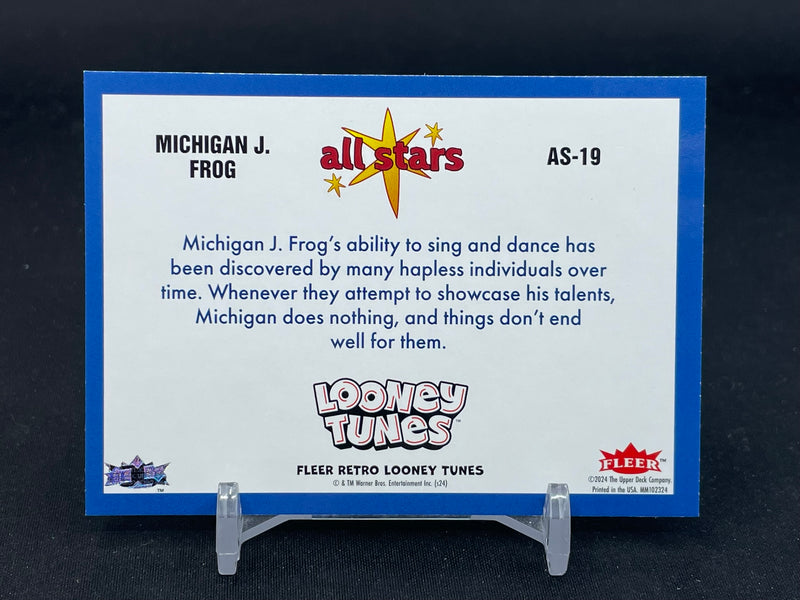2024 UPPER DECK FLEER RETRO LOONEY TUNES - ALL STARS - MICHIGAN J. FROG -