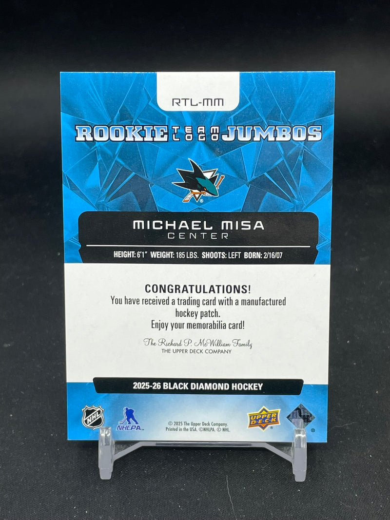 2025 UPPER DECK BLACK DIAMOND - ROOKIE TEAM LOGO JUMBOS - M. MISA -