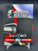 2004 TOPPS HERITAGE STAR WARS ETCHED FOIL - MACE WINDU & YODA -