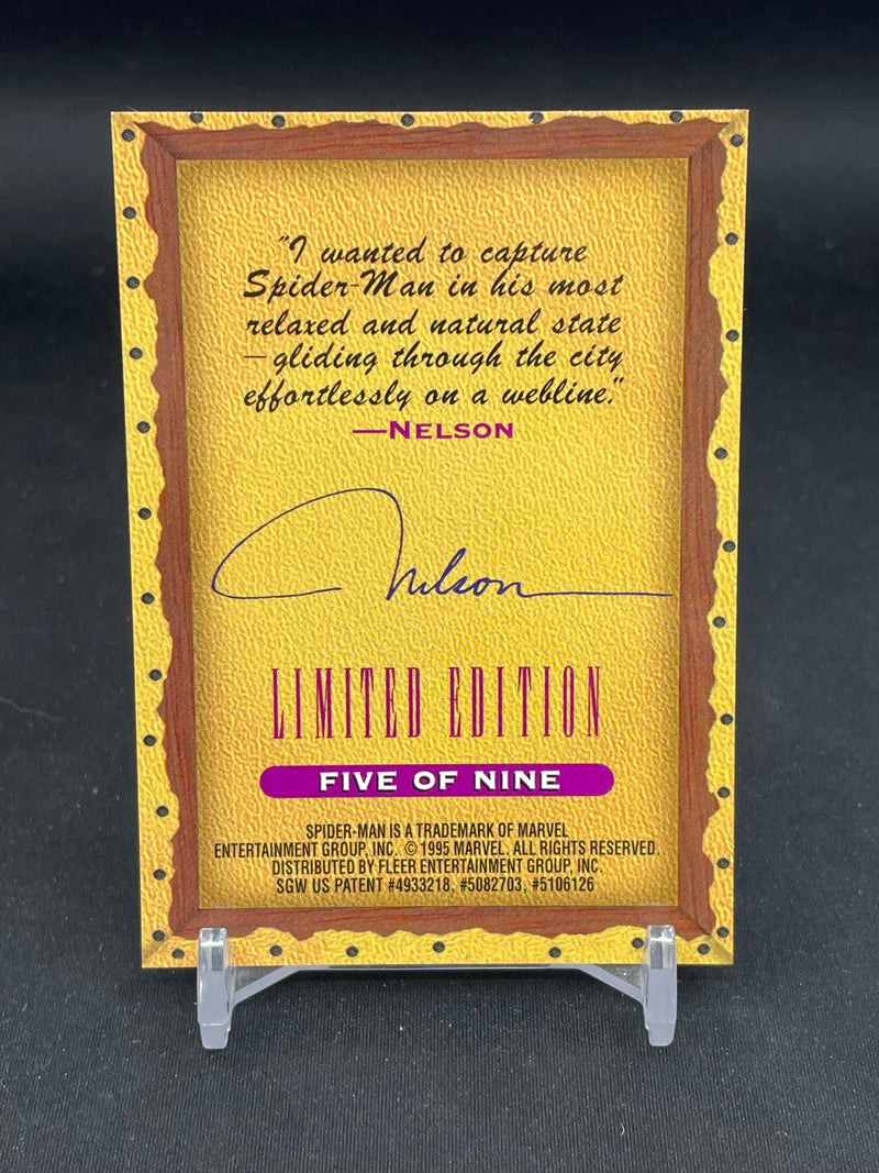 1995 FLEER ULTRA SPIDER-MAN MASTERPIECES - LIMITED EDITION - SPIDER-MAN NELSON -