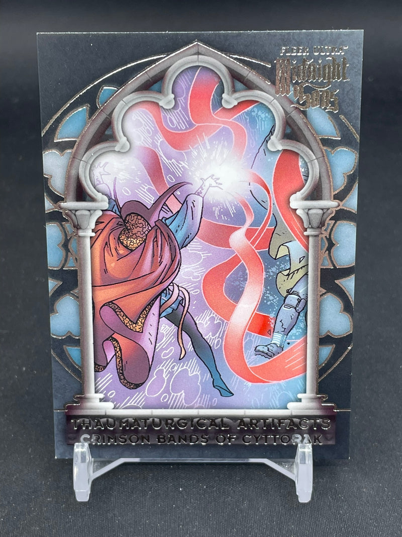 2023 UPPER DECK FLEER ULTRA MIDNIGHT SONS - SILVER - THAUMATURGICAL ARTIFACTS - CRIMSON BANDS OF CYTTORAK -