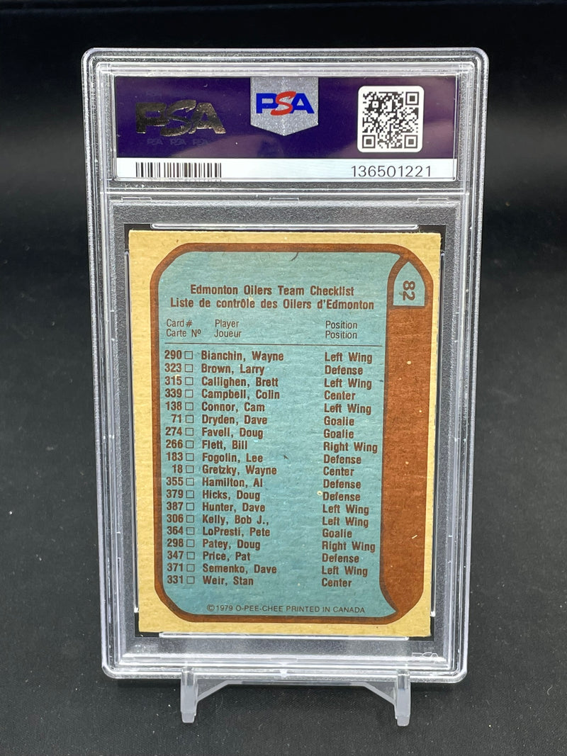 1979 O-PEE-CHEE - OILERS CHECKLIST -