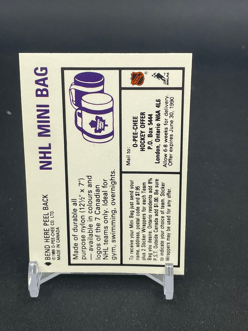 1989 O-PEE-CHEE - STICKER - M. MESSIER