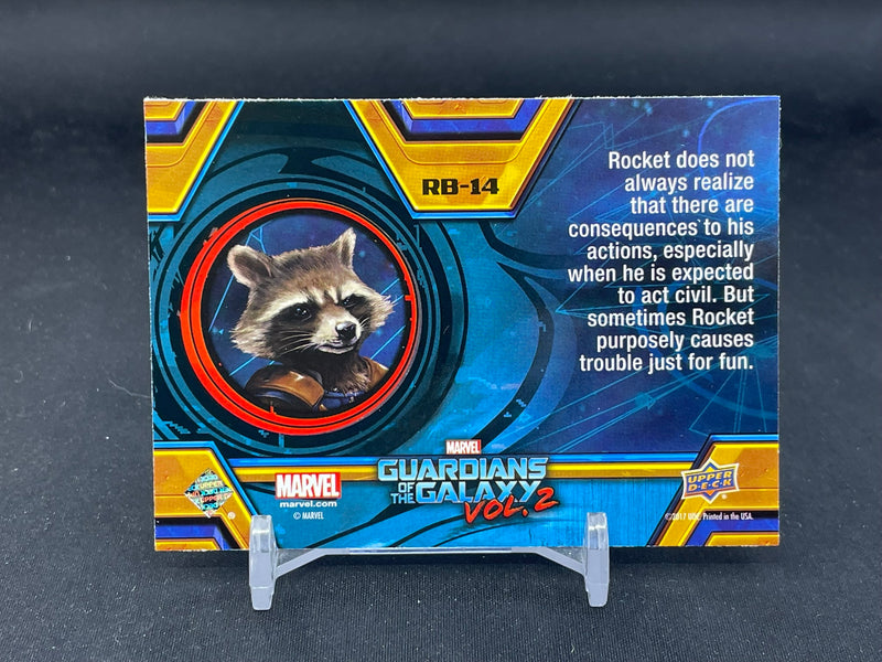 2017 UPPER DECK MARVEL GUARDIANS OF THE GALAXY VOLUME 2 - BLUE - ROCKET RACCOON -