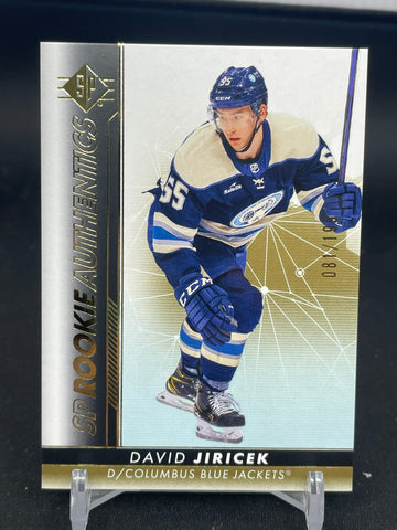 2022 UPPER DECK SP AUTHENTIC - GOLD - ROOKIE AUTHENTICS - D. JIRICEK - #103 - #'D/199 - RC
