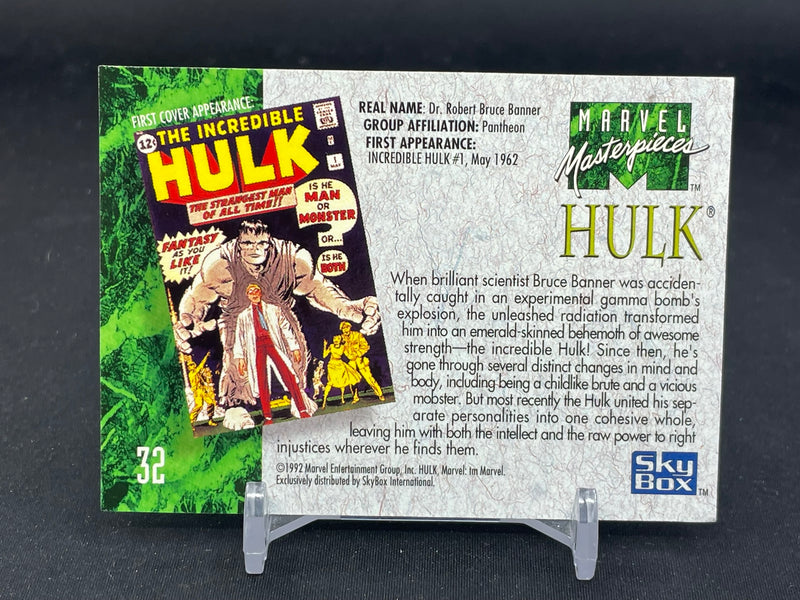1992 SKYBOX MARVEL MASTERPIECES - HULK -