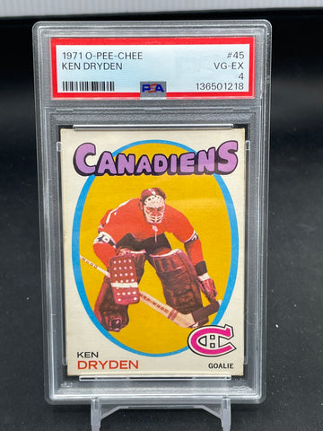 1971 O-PEE-CHEE - K. DRYDEN - #45 - PSA 4 - RC