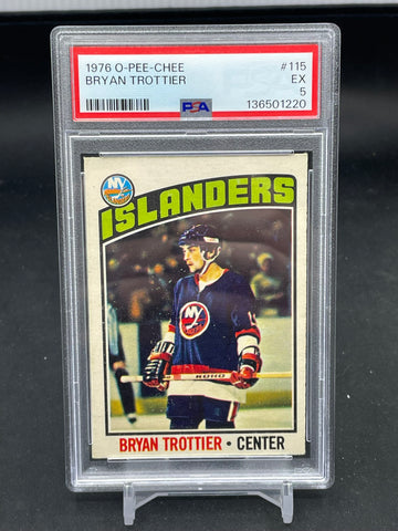 1976 O-PEE-CHEE - B. TROTTIER - #115 - PSA 5 - RC