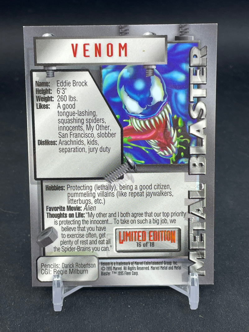1995 MARVEL METAL BLASTER - VENOM -