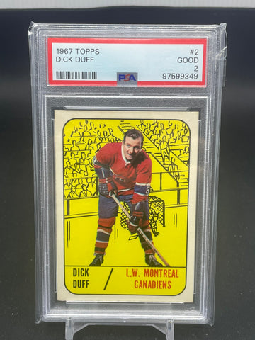 1967 TOPPS - D. DUFF - #2 - PSA 2