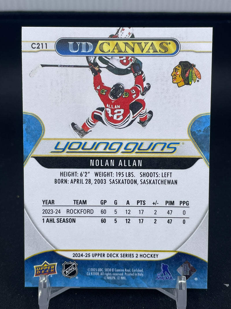 2024 UPPER DECK SERIES TWO - UD CANVAS - YOUNG GUNS - N. ALLAN -