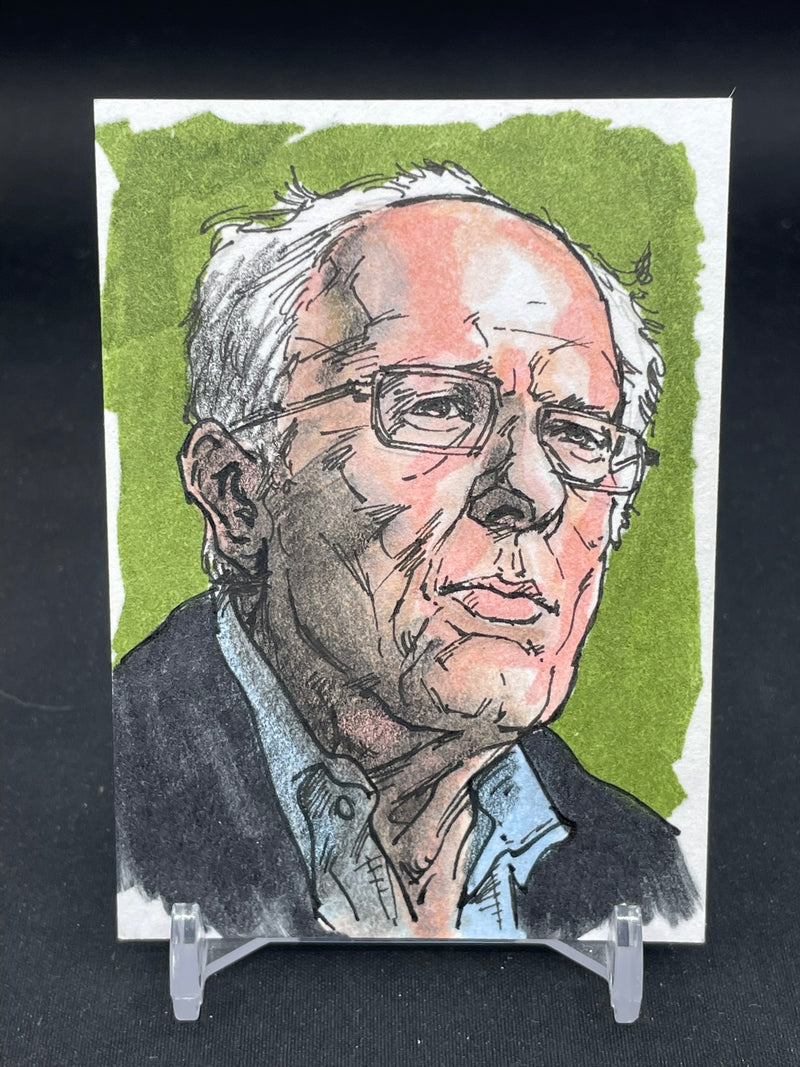 2016 THE DECISIONS - SKETCH CARD - BERNIE SANDERS - ONE OF ONE