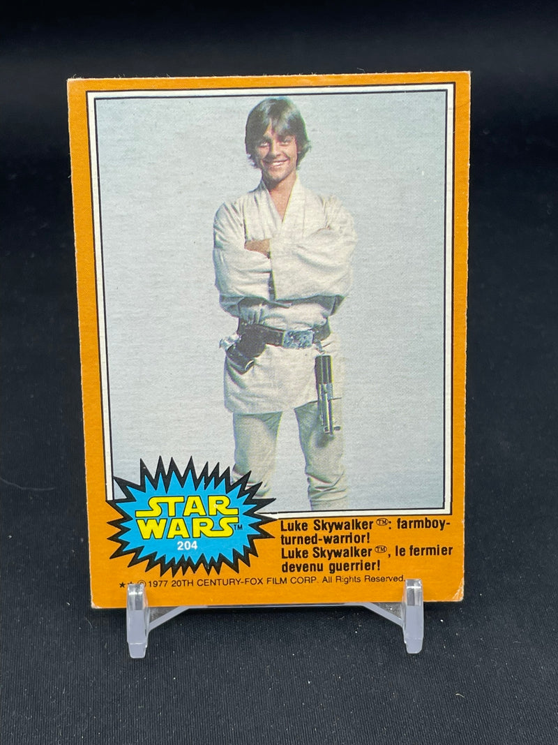 1977 O-PEE-CHEE STAR WARS - LUKE SKYWALKER -