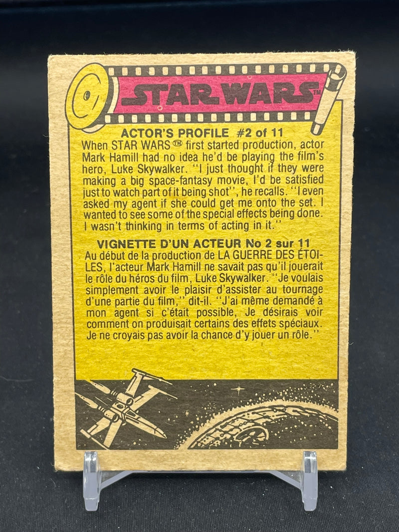 1977 O-PEE-CHEE STAR WARS - R2-D2 ON REBEL STARSHIP -