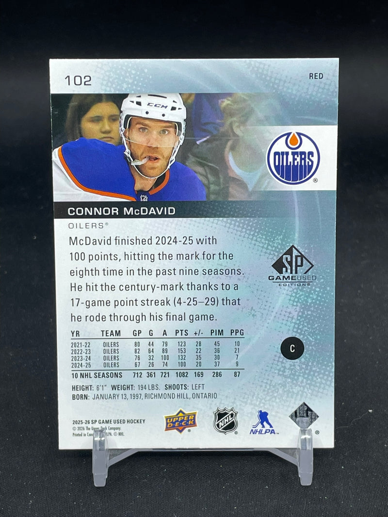 2025 UPPER DECK SP GAME USED - RED - SINGLES - SELECT YOUR PLAYER
